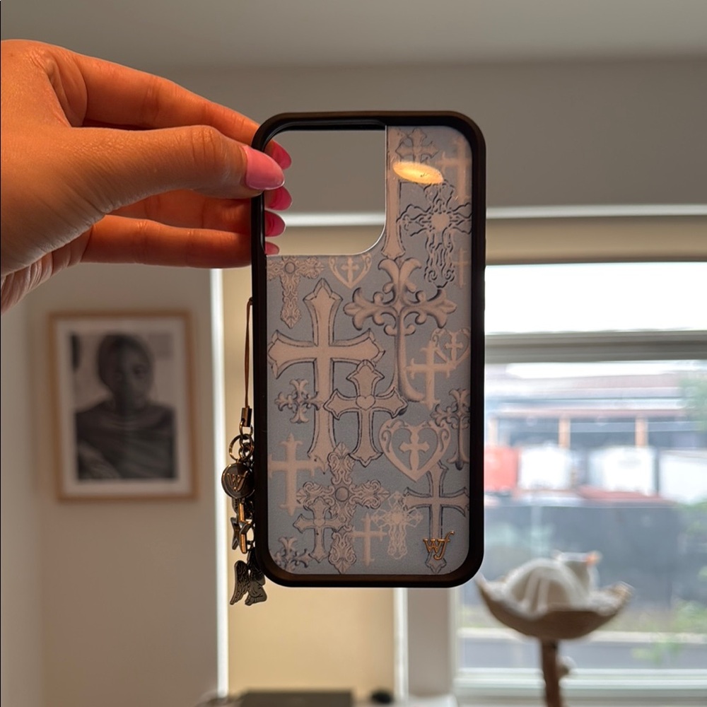 Wildflowers Blue and Black Phone Case